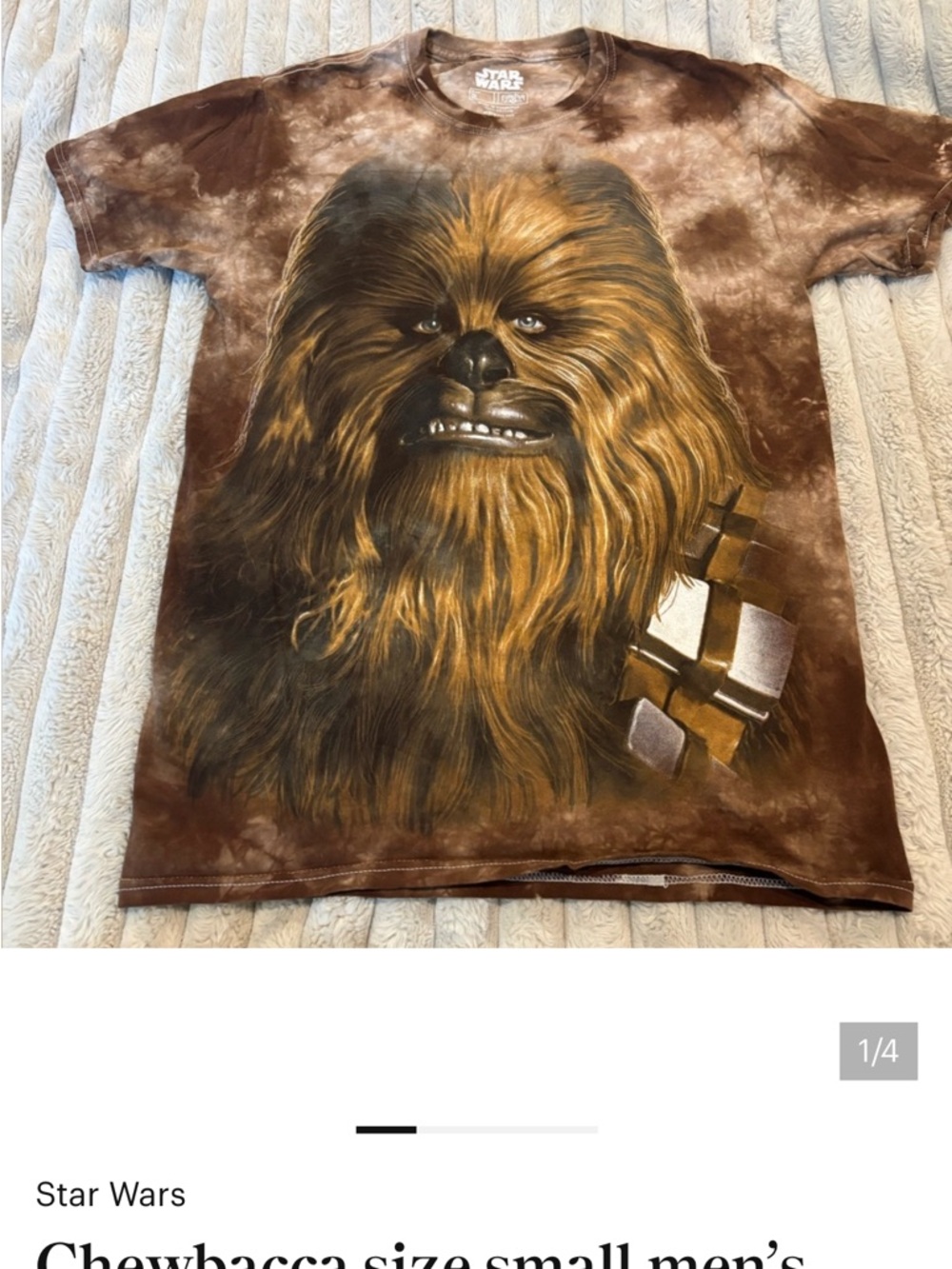 Star Wars Kids Chewbacca Face Graphic Tee - Brown
